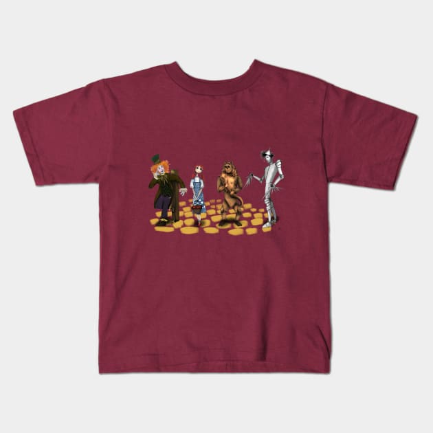 Wizard of Oz Burton Style Kids T-Shirt by BeverlyHoltzem